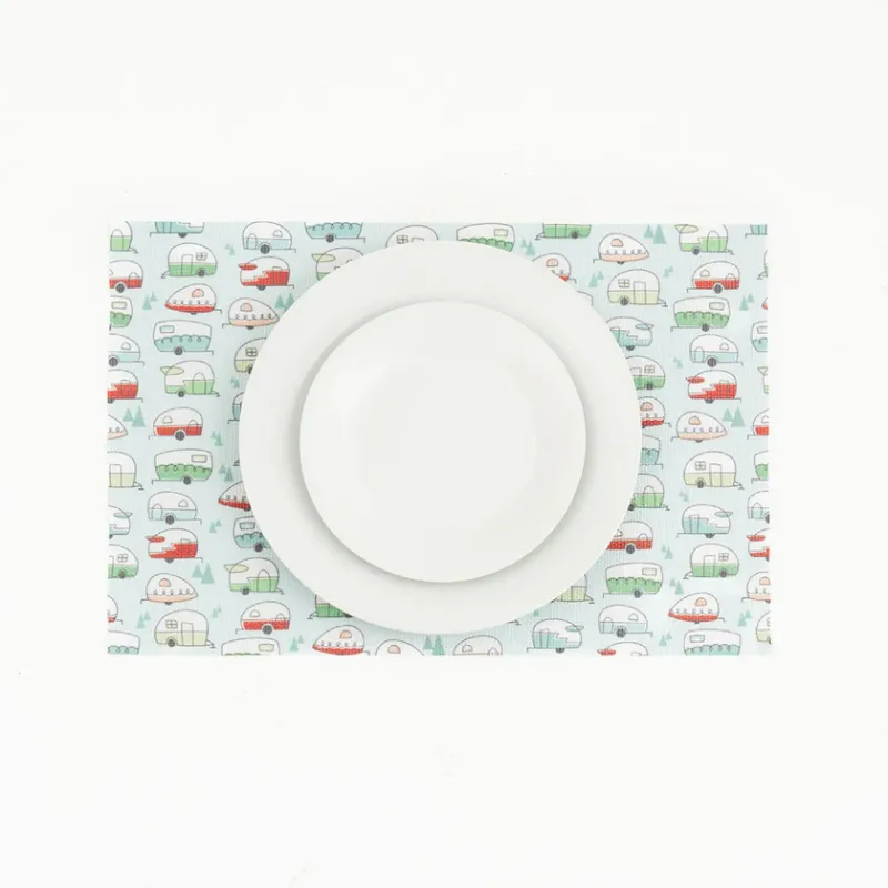 Napperons camping  - Ensemble de 4