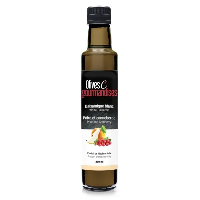 Balsamique blanc 250ml -  Poire et canneberge