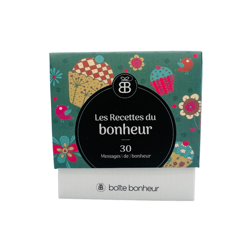 Boîte 30 messages - Les recettes du bonheur Boîte 30 messages - Les recettes du bonheur