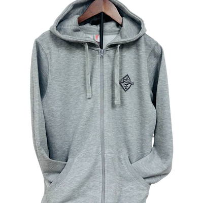 Chandail ouaté capuchon glissière Gris - 2XL