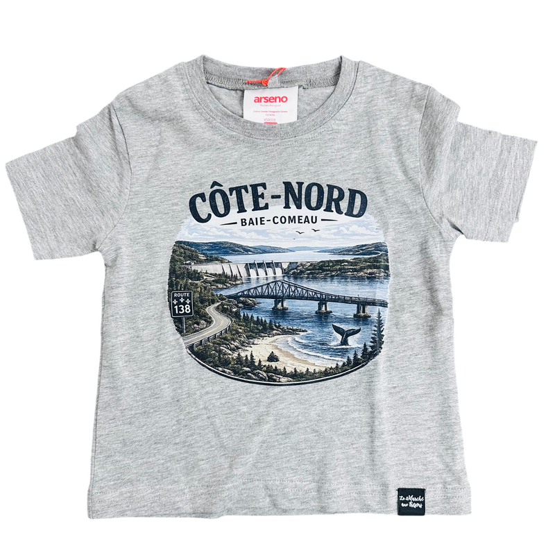 T-shirt junior gris - 6A