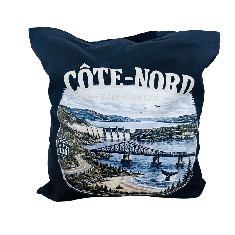 Sac fourre-tout Noir - Logo Baie-Comeau