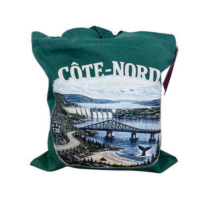 Sac fourre-tout Vert - Logo Baie-Comeau