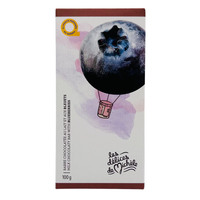 Barre de chocolat - Bleuets