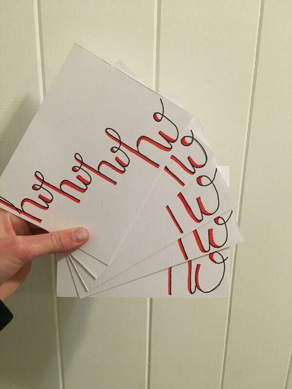Christmas HO HO HO cards