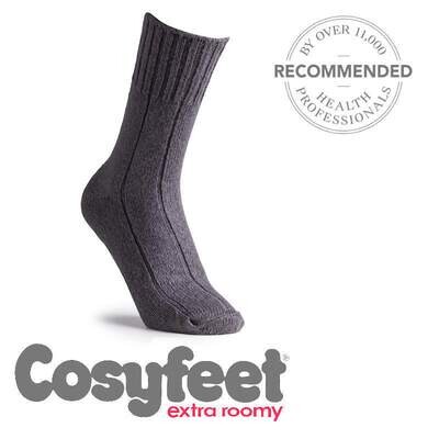 Cosyfeet Super Soft Bed Socks Charcoal
