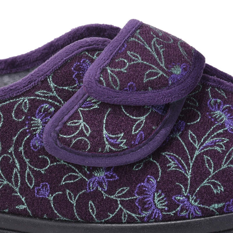 Cosyfeet Diane Plum Floral Strap Extensions