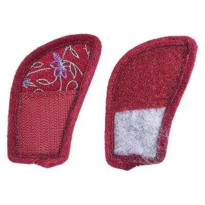 Cosyfeet Diane Wine Floral Strap Extensions