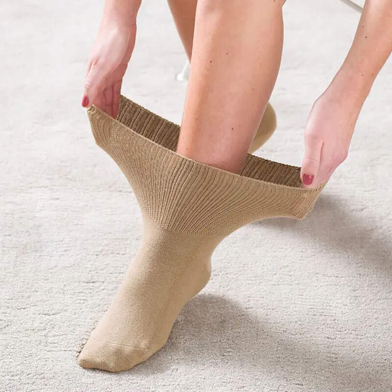 Cosyfeet Fuller Fitting Socks Oatmeal
