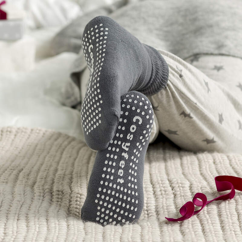 Cosyfeet Gripper Socks Charcoal