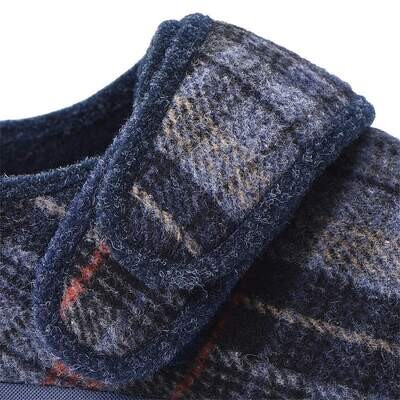 Cosyfeet Reggie Russet Check Slipper Extensions