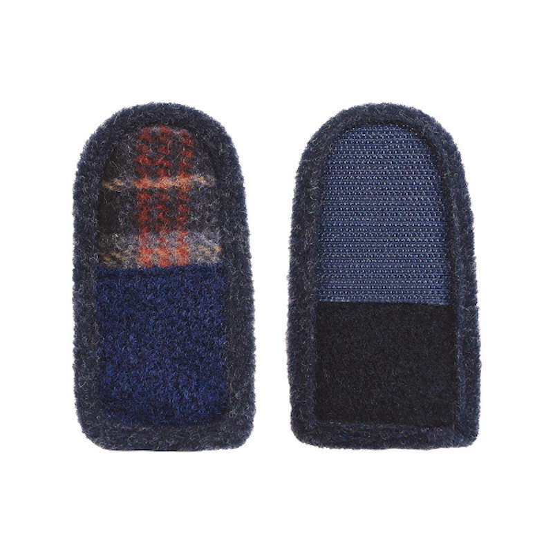 Cosyfeet Reggie Russet Check Slipper Extensions