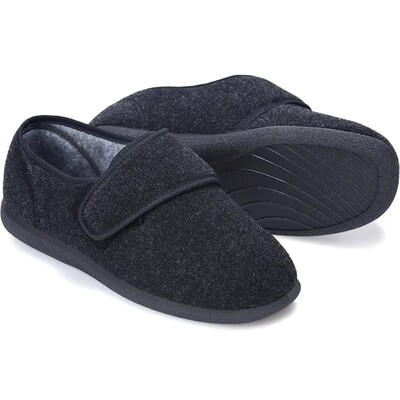 Cosyfeet Richie Charcoal Mens Slippers