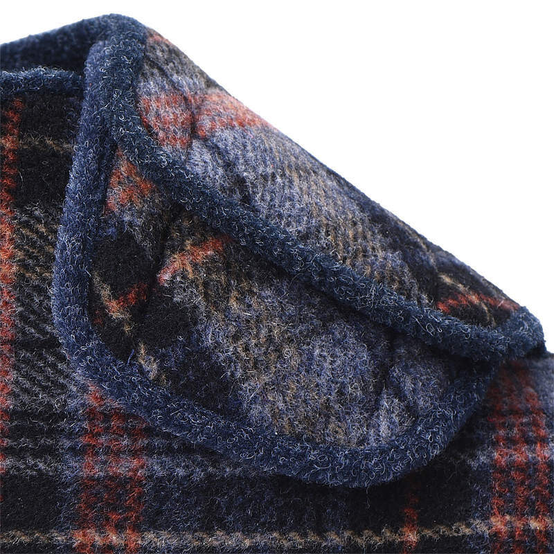 Cosyfeet Robbie Navy Russet Check Slipper Extensions