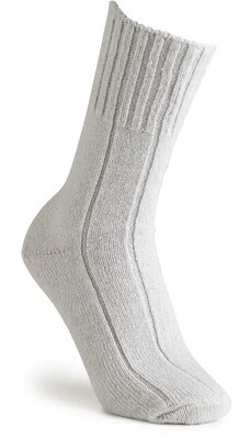 Cosyfeet Super Soft Bed Socks Silver, Size: Small