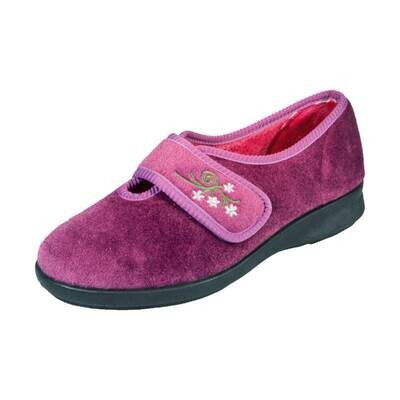 DB Wider Fit Caroline Ladies Slippers Heather (2v)