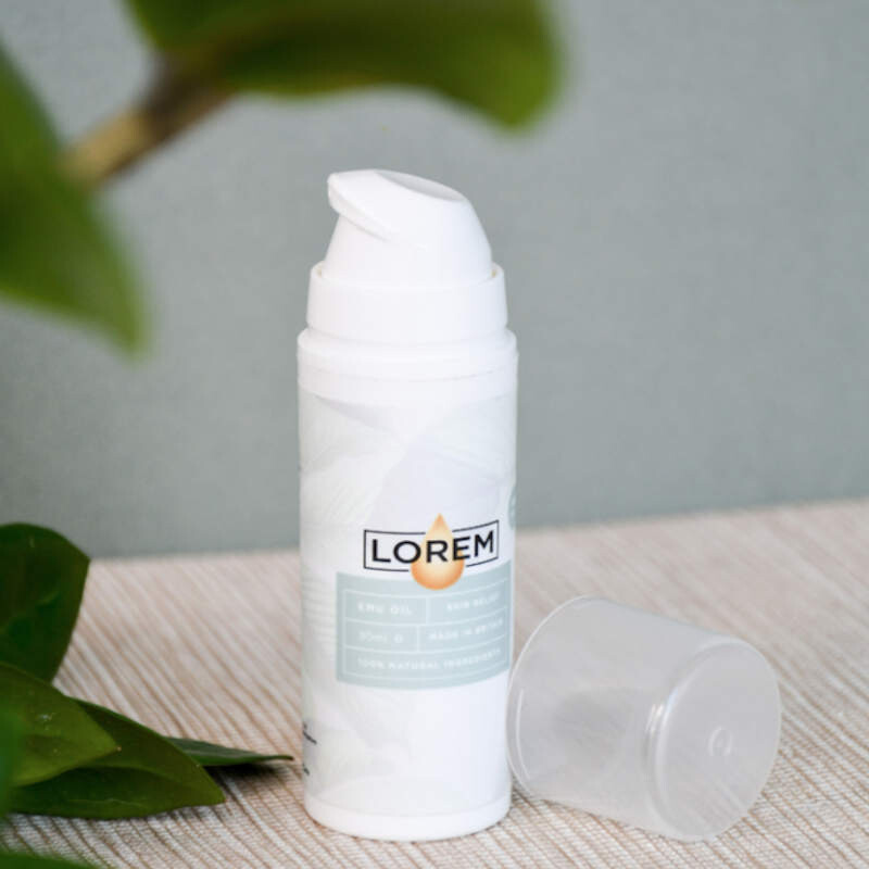 Lorem Emu Oil | 30ml Pump Dispenser Bottle
