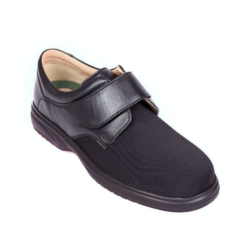 Sandpiper Travis Black Stretch Mens Shoes