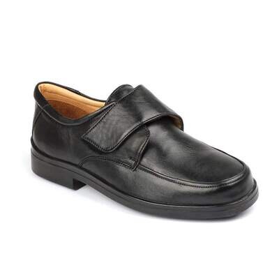 Sandpiper Terry Black Leather Mens Shoes