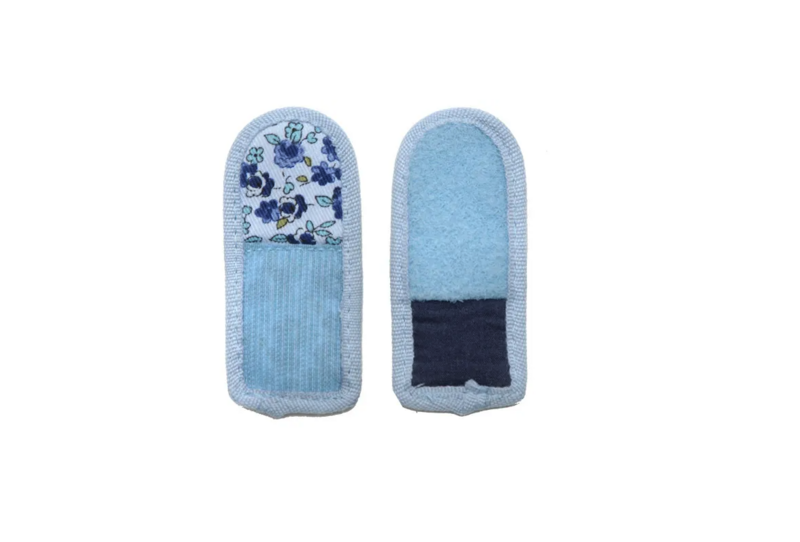 Cosyfeet Milly Navy and Lilac Strap Extensions