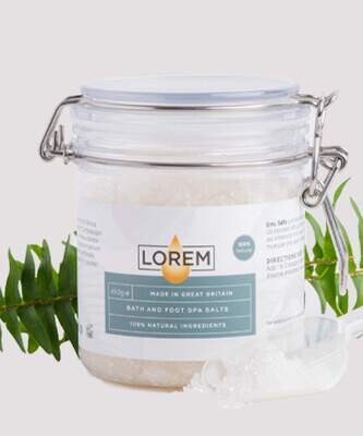Lorem Emu Oil Bath & Foot Salts 450g Kilner Jar