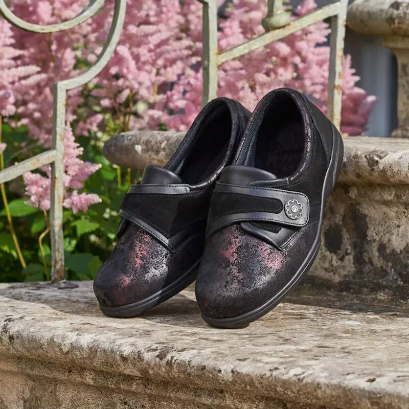 Cosyfeet Darcy Galaxy Stretch Ladies Shoes (6e)