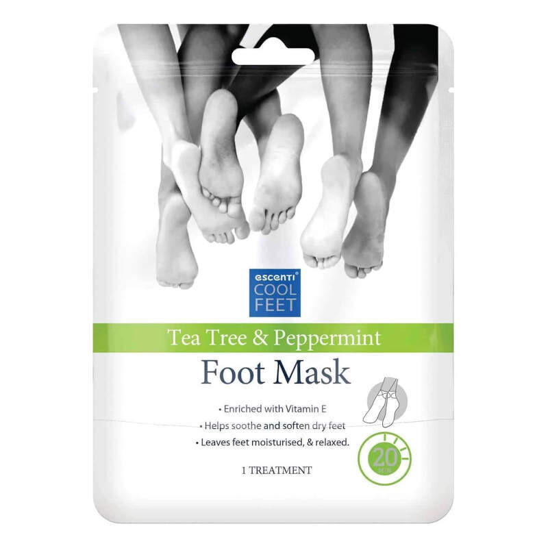 Escenti Cool Feet Tea Tree &amp; Peppermint Foot Mask