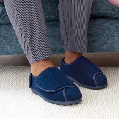 Cosyfeet Ernest Navy Mens Slippers