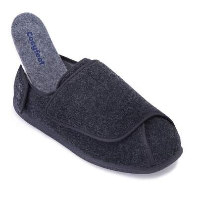 Cosyfeet Ernest Charcoal Mens Slippers