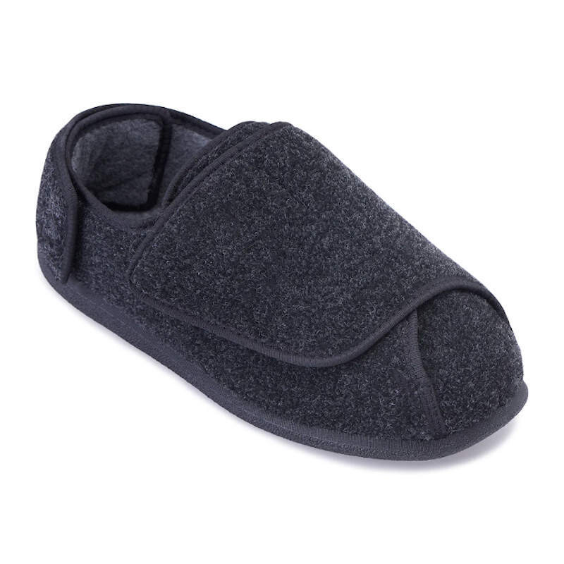 Cosyfeet Ernest Charcoal Mens Slippers