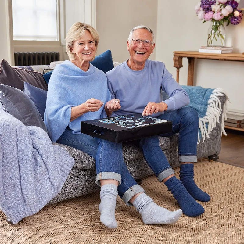 Cosyfeet Super Soft Seam Free Bed Socks Charcoal