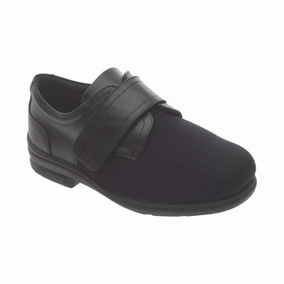 Cosyfeet Ken Black Stretch Mens Shoes Cosyfeet Ken Black Stretch Mens Shoes