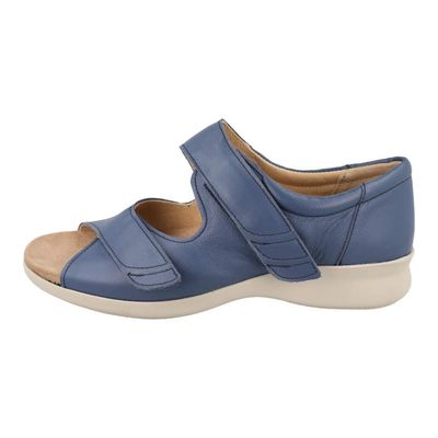 DB Wider Fit Bliss Ladies Wedge Navy Sandal (6v)