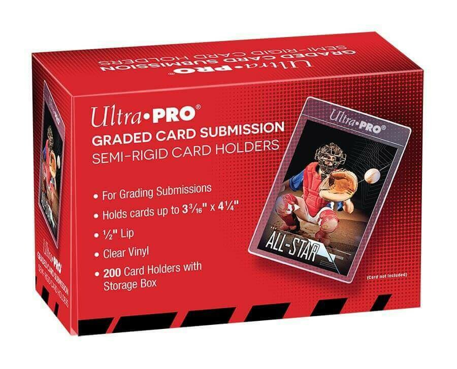 ULTRA PRO CARD SLEEVE - Semi Rigid 1/2&quot; Lip Tall Sleeves (200ct)
