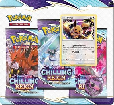 POKÉMON TCG Sword and Shield - Chilling Reign Three Booster Blister