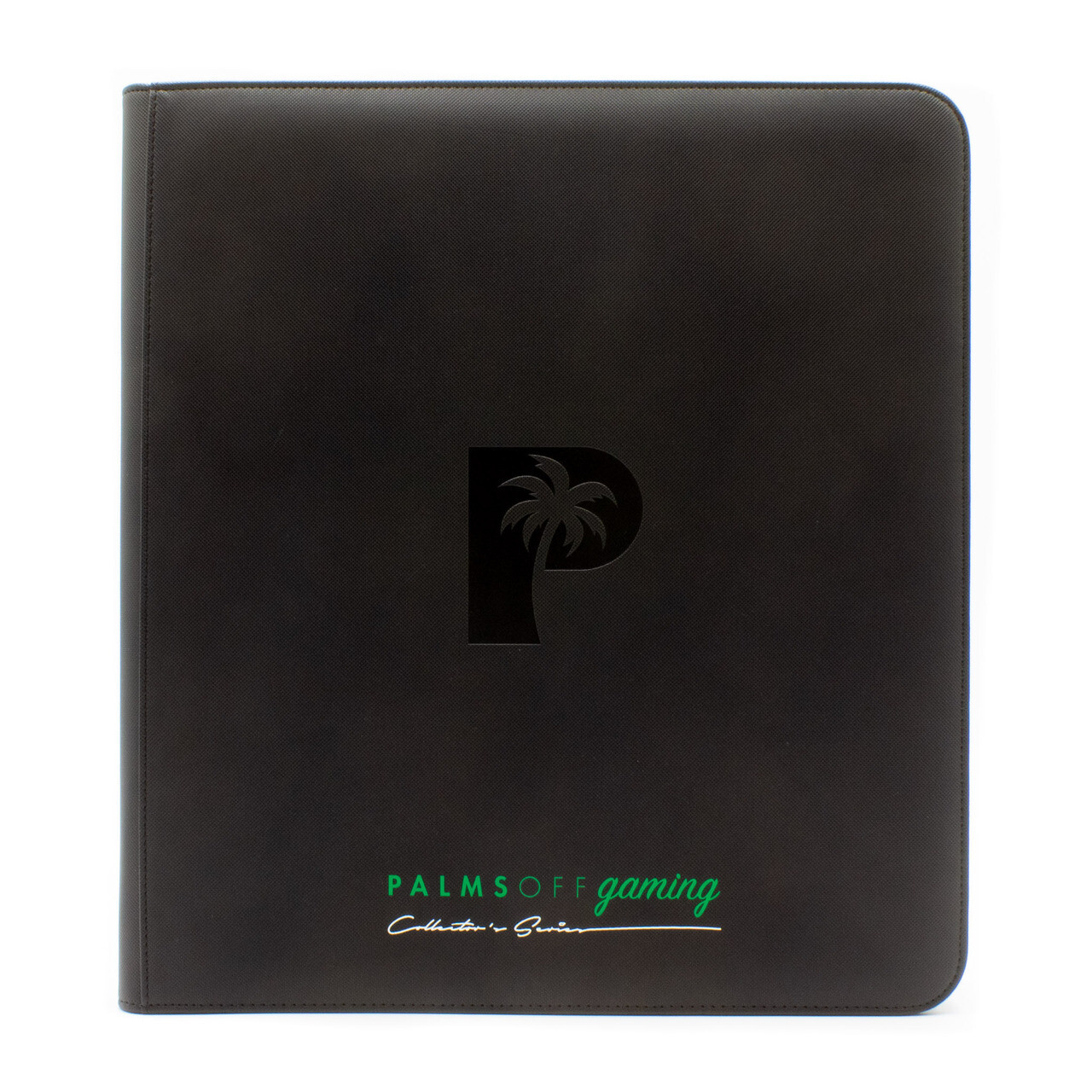 Palms Off Gaming - Collector&#39;s Series 12 Pocket Zip Trading Card Binder - BLACK