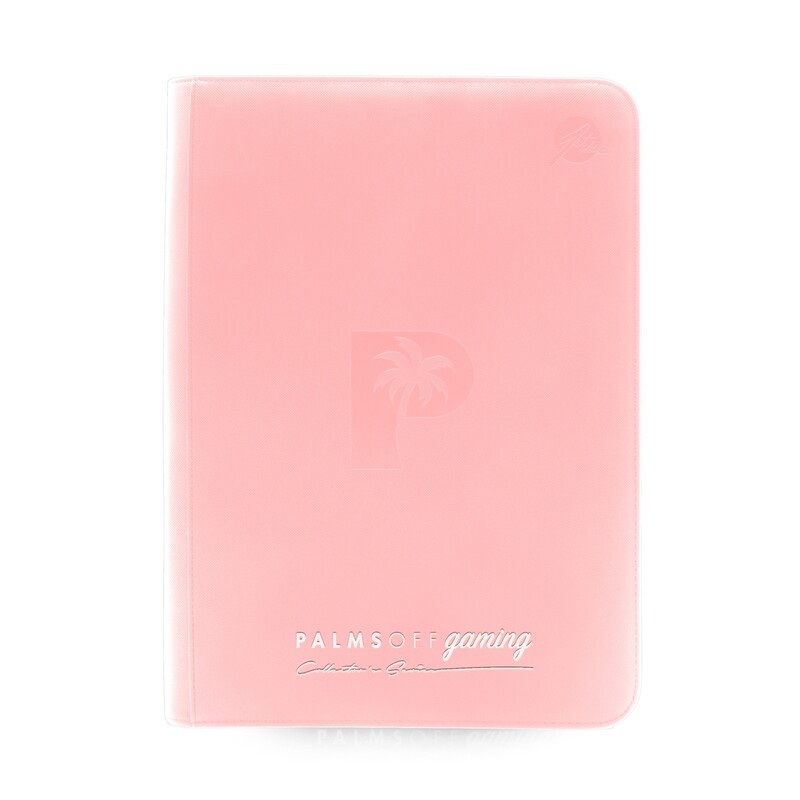 Palms Off Gaming - Collector&#39;s Series 9 Pocket Zip Trading Card Binder - PINK