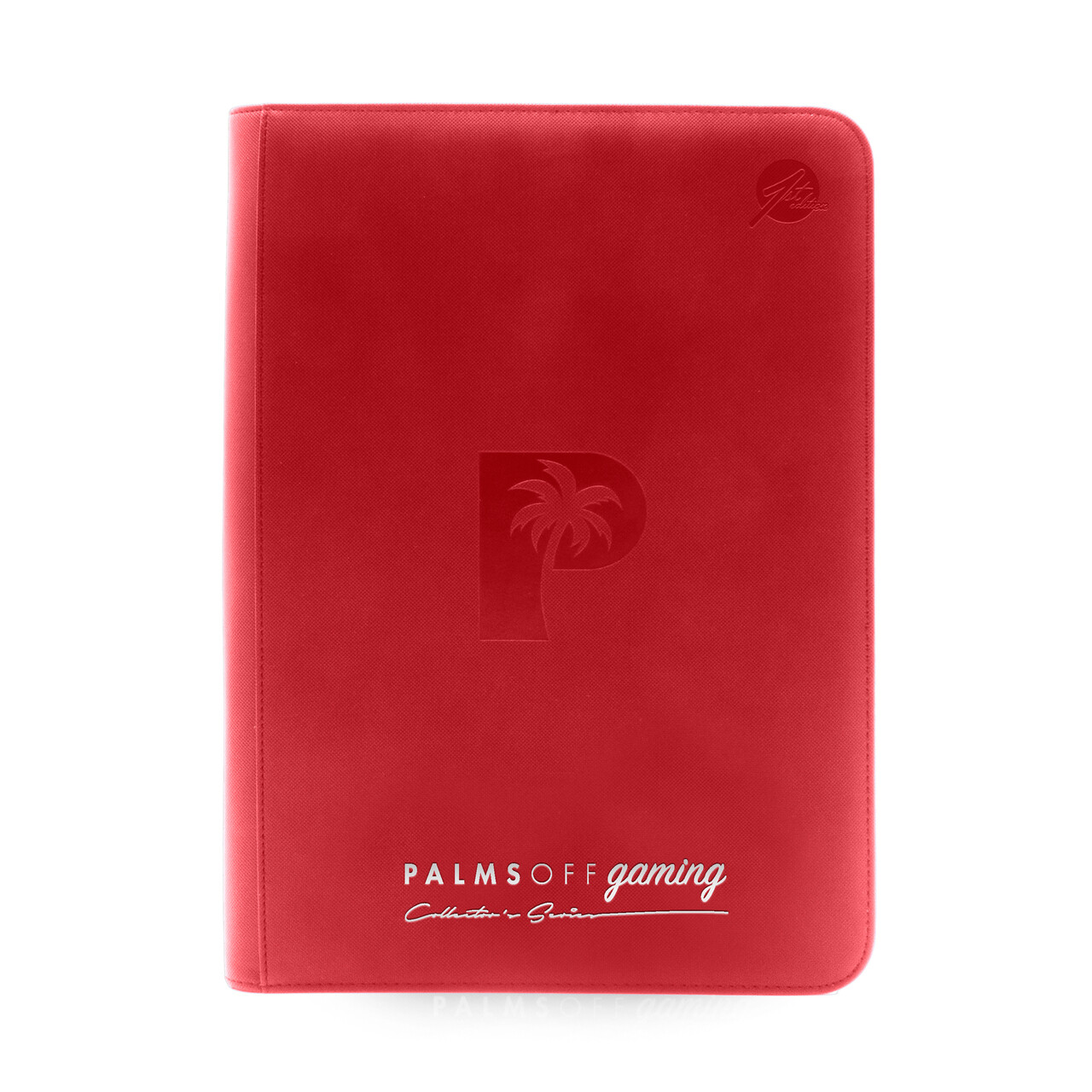 Palms Off Gaming - Collector&#39;s Series 9 Pocket Zip Trading Card Binder – RED