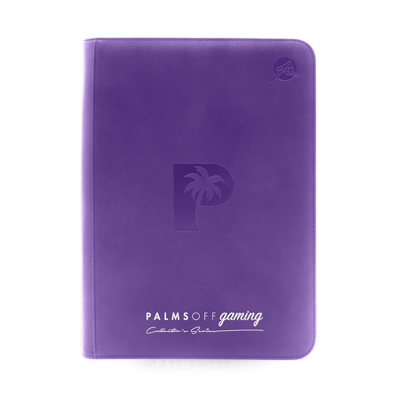 Palms Off Gaming - Collector&#39;s Series 9 Pocket Zip Trading Card Binder - PURPLE