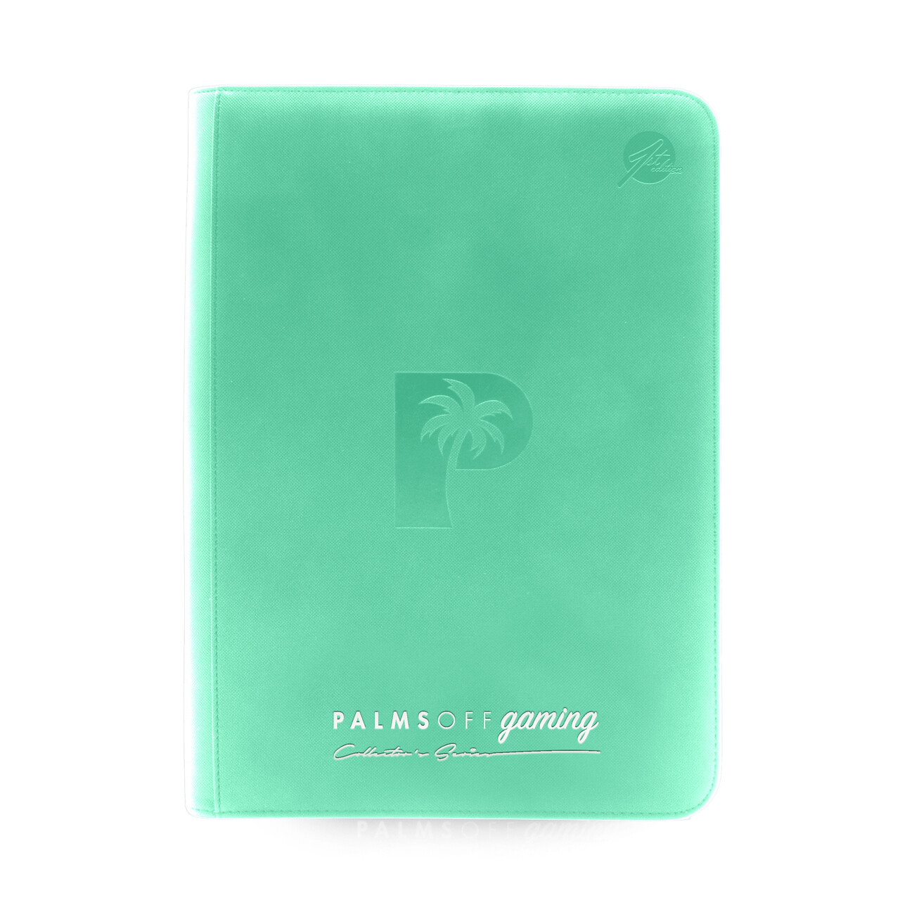 Palms Off Gaming - Collector&#39;s Series 9 Pocket Zip Trading Card Binder - TURQUOISE
