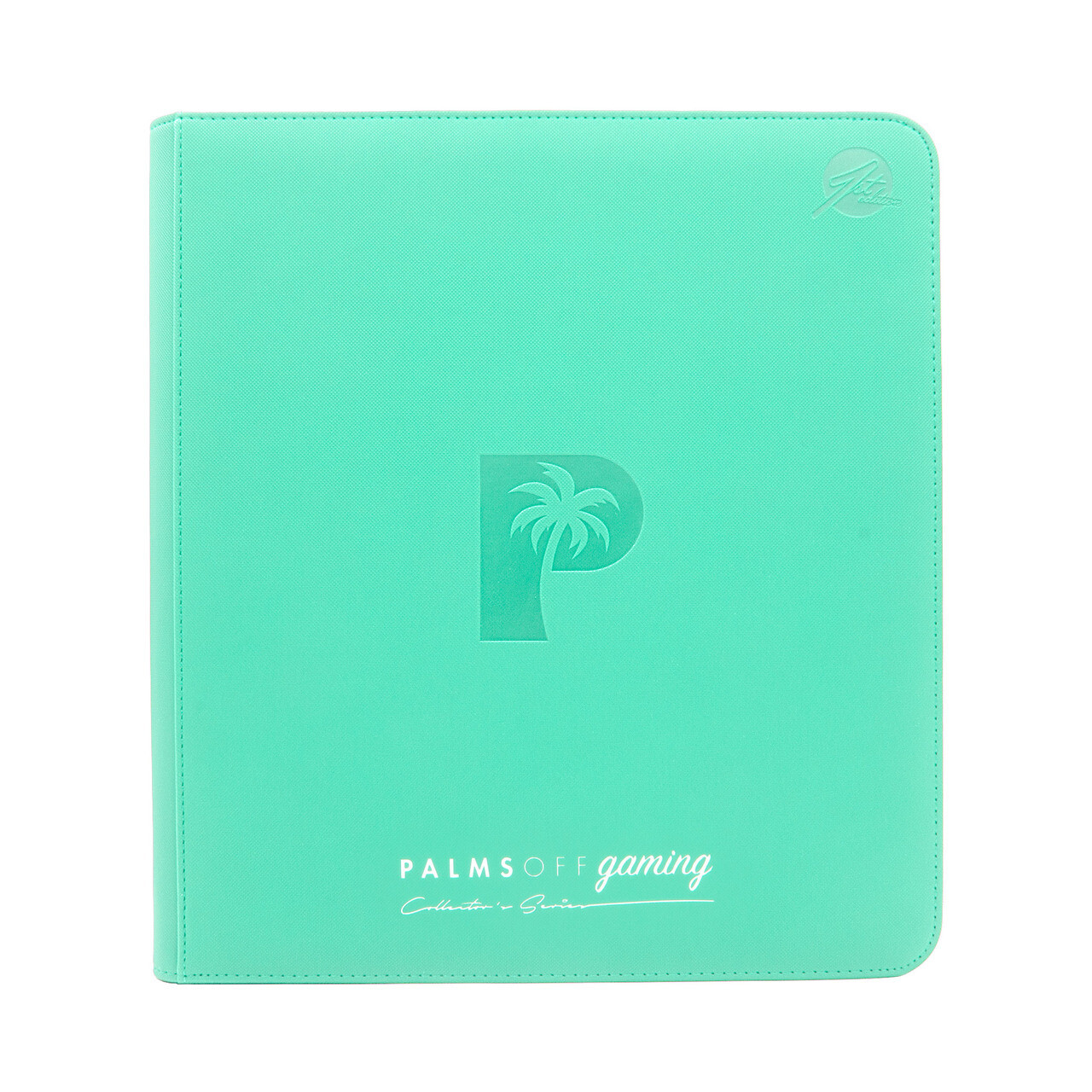Palms Off Gaming - Collector&#39;s Series 12 Pocket Zip Trading Card Binder - TURQUOISE