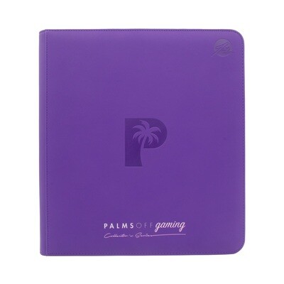 Palms Off Gaming - Collector&#39;s Series 12 Pocket Zip Trading Card Binder - PURPLE