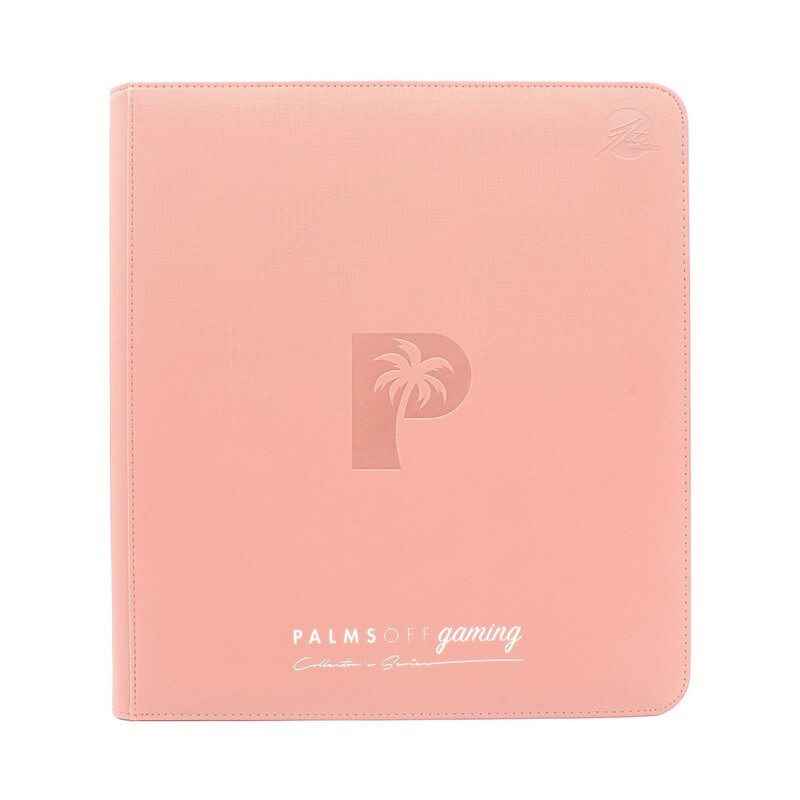 Palms Off Gaming - Collector&#39;s Series 12 Pocket Zip Trading Card Binder - PINK