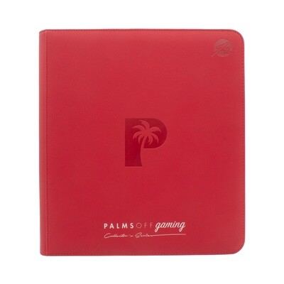 Palms Off Gaming - Collector&#39;s Series 12 Pocket Zip Trading Card Binder - RED