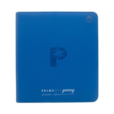 Palms Off Gaming - Collector&#39;s Series 12 Pocket Zip Trading Card Binder - BLUE