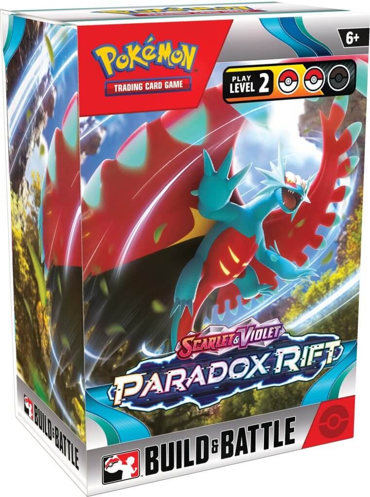 POKÉMON TCG Scarlet &amp; Violet 4 Paradox Rift Build &amp; Battle Box