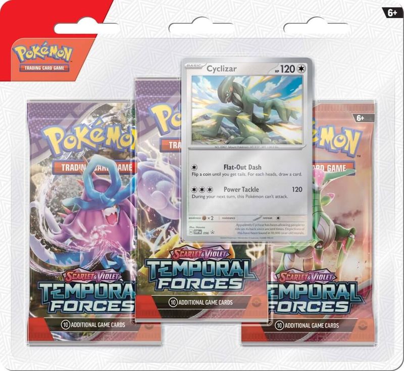 POKÉMON TCG Scarlet &amp; Violet 5 Temporal Forces Three booster blister