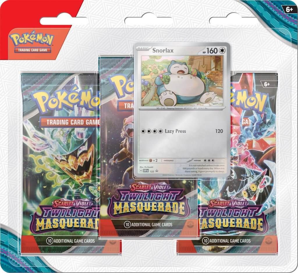 POKÉMON TCG Scarlet &amp; Violet 6 Twilight Masquerade Three Booster Blister