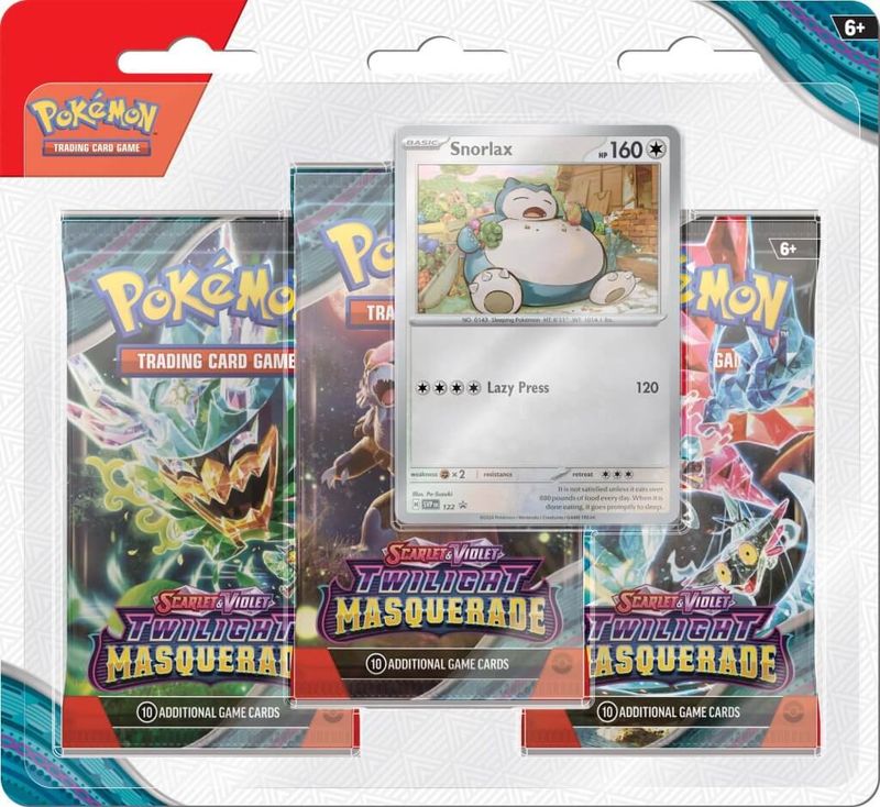 POKÉMON TCG Scarlet &amp; Violet 6 Twilight Masquerade Three Booster Blister