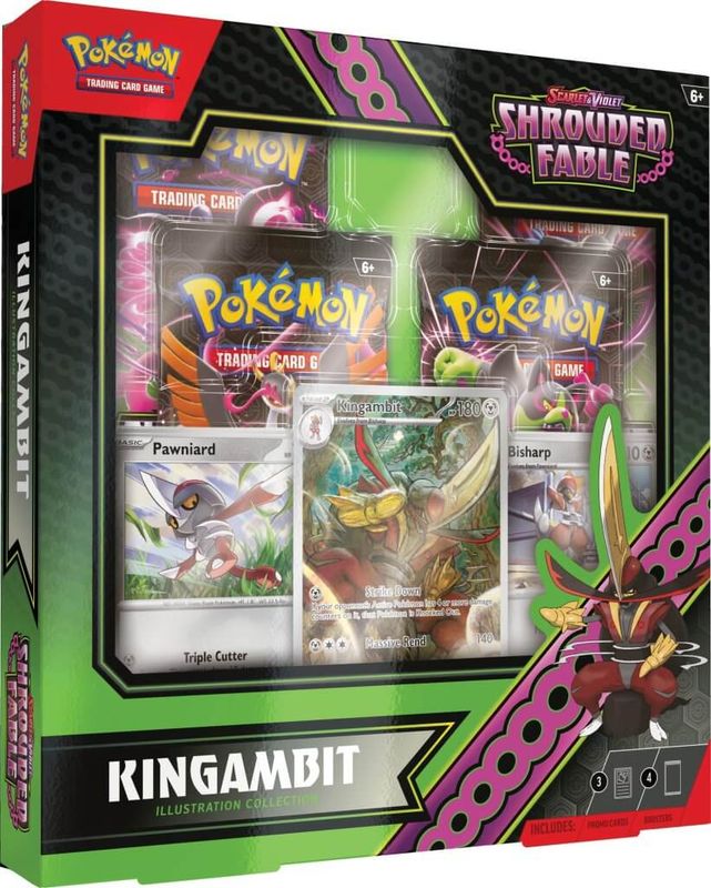 POKÉMON TCG Scarlet &amp; Violet 6.5 Shrouded Fable Kingambit Illustration Collection